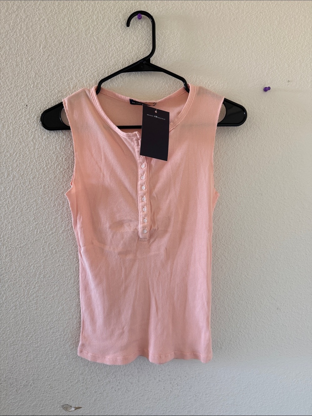 Brandy melville peach Ahern top